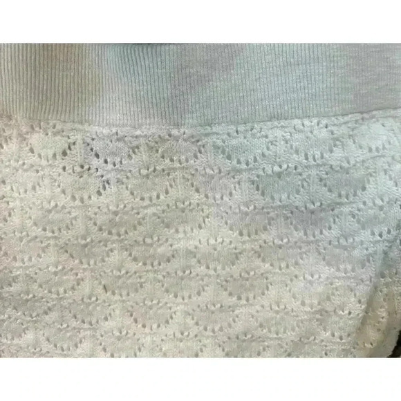 I.N.C Women’s Side Slit Crochet Long Skirt Washed‎ White XL - Picture 2 of 7